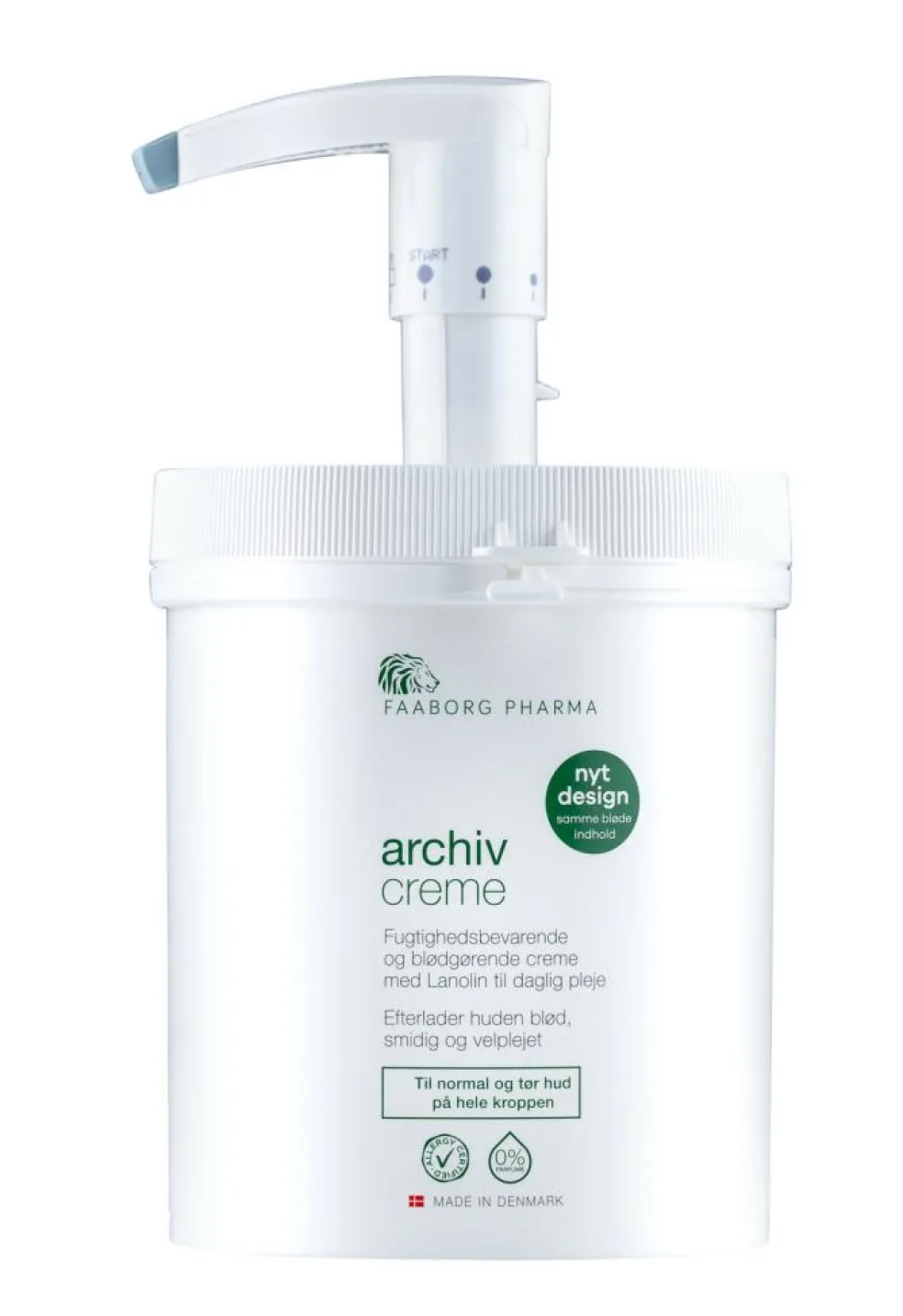 Archiv Creme Krukke M/Pumpe