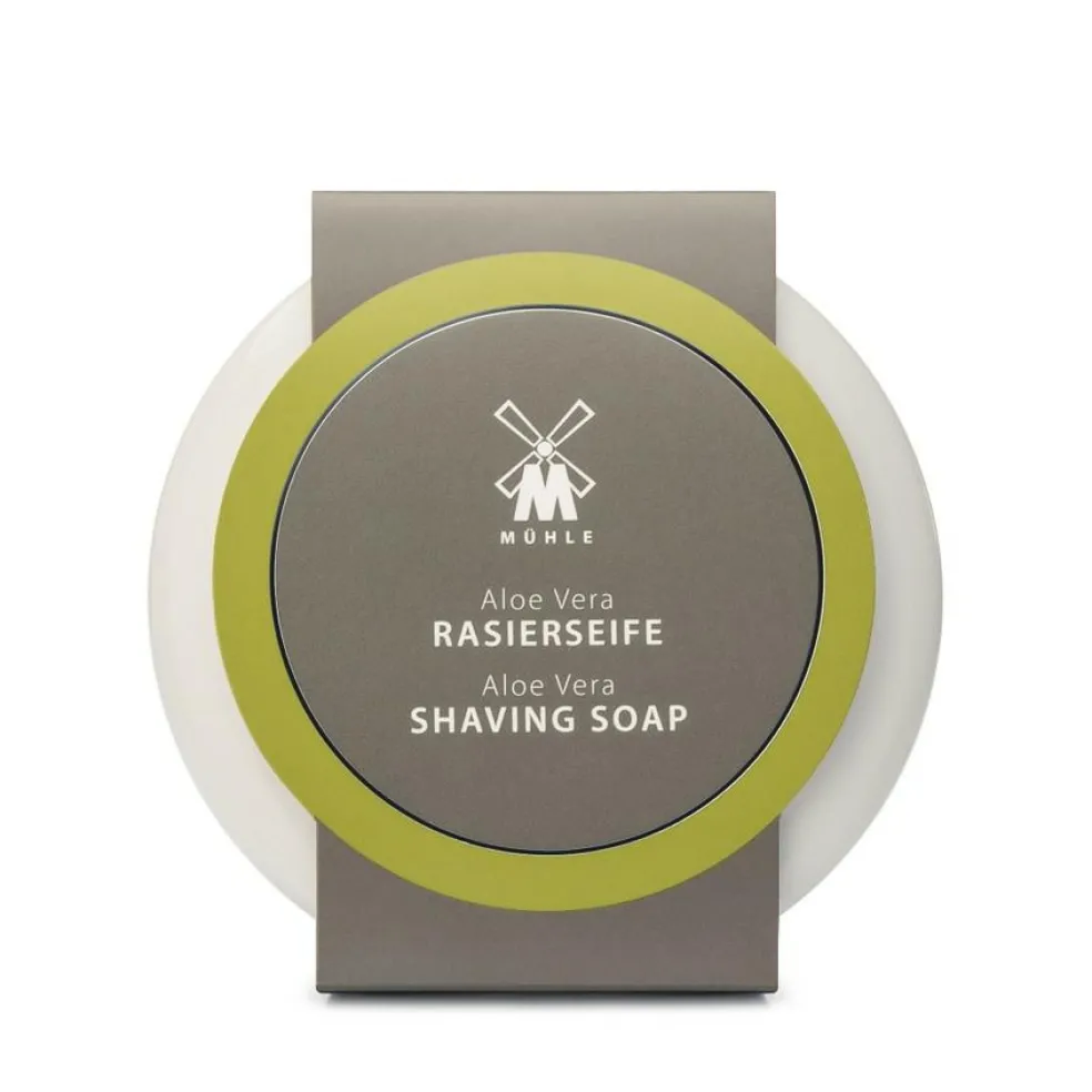 Barbersæbe i skål, Aloe Vera, 65 gr.