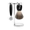 Barbersæt med tre dele, Vivo, Sort resin