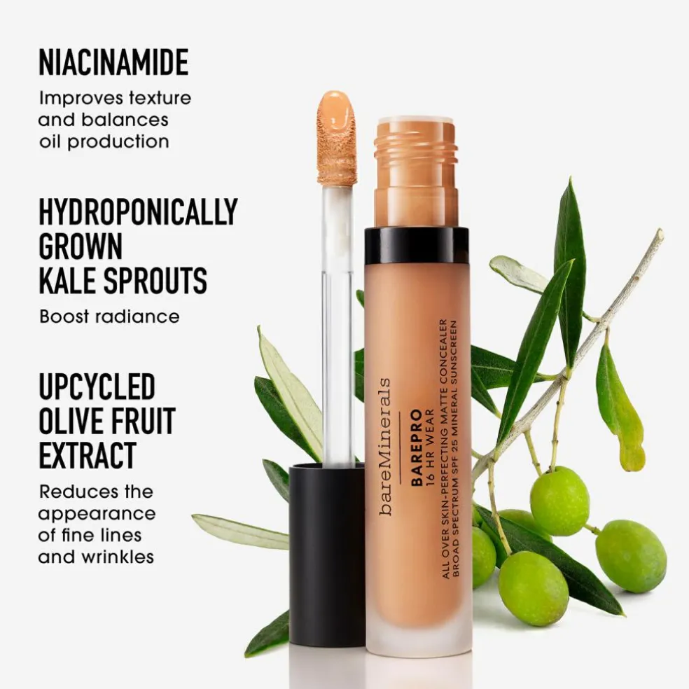 BAREPRO 16HR All Over Skin-Perfecting Matte Concealer Mineral SPF 25