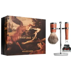 Benjamin Barber Classic 3-piece Shaving Set Wood Fusion