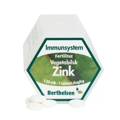 Berthelsen Naturlig Zink 20 mg.