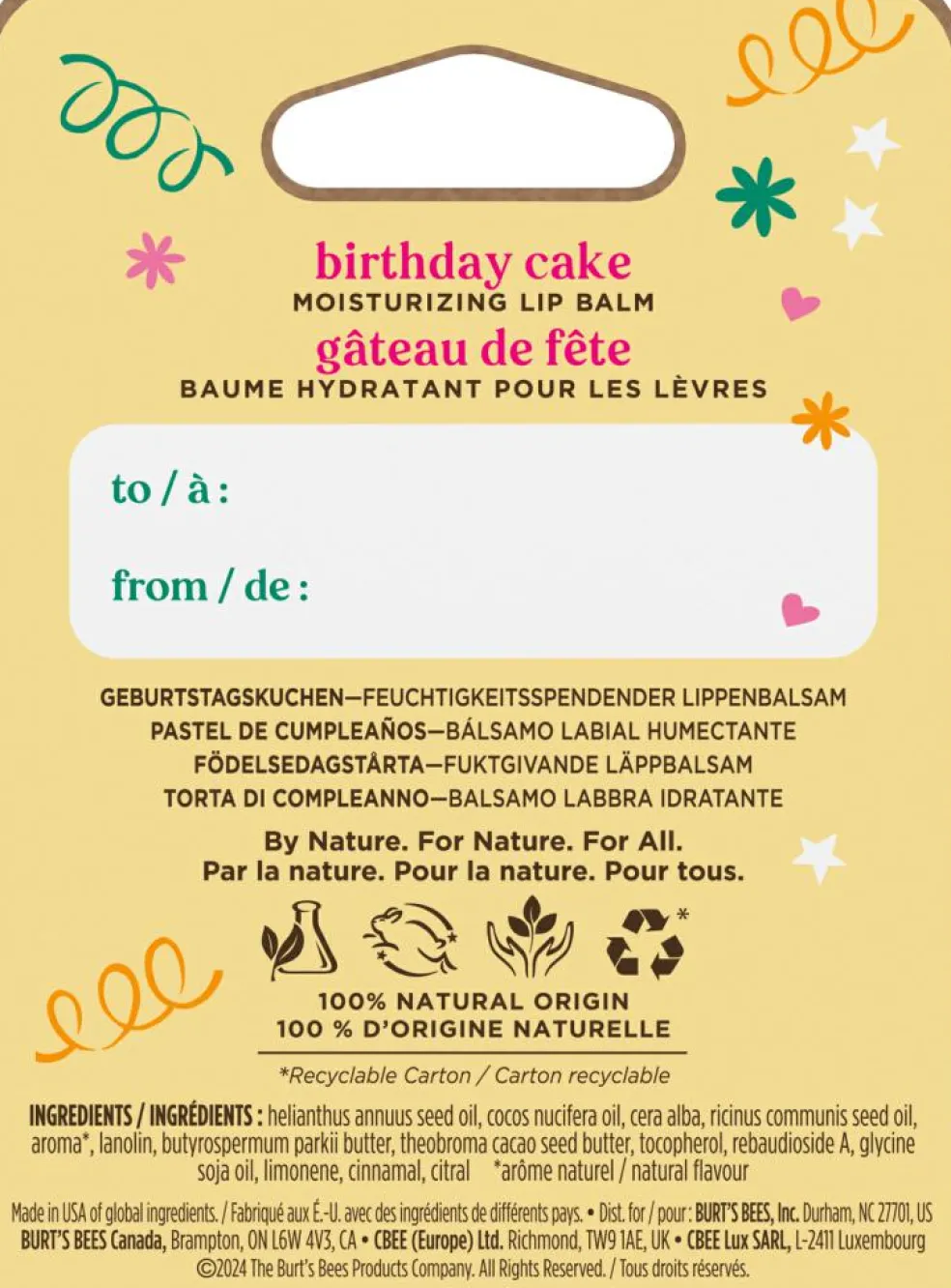 Birthday Cake Lip Balm
