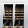 Brune Lange Hårklemmer Lux 24 stk