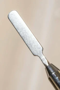 Brush with spatula