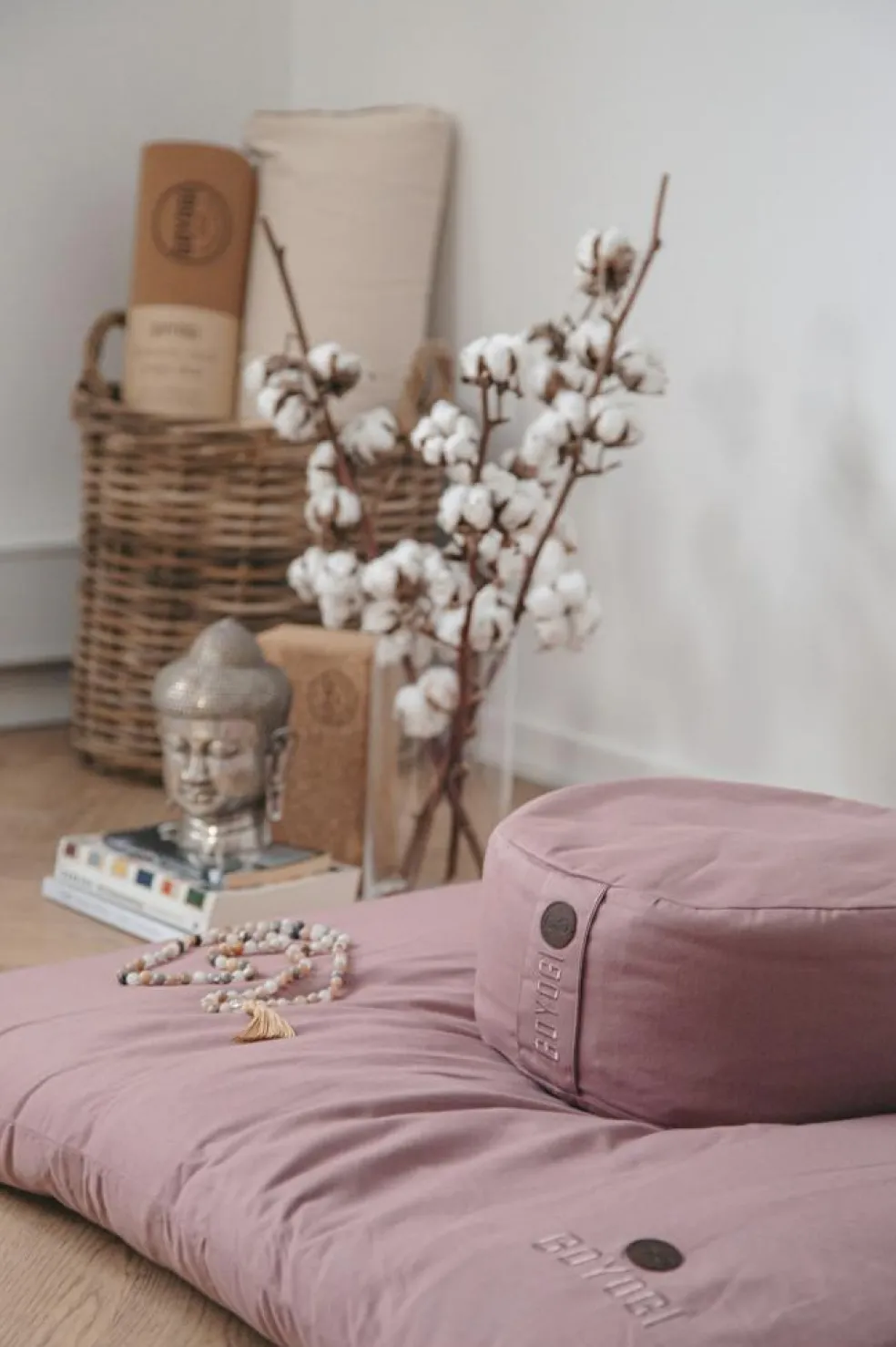 Calm Organic Cotton Round Meditation Cushion