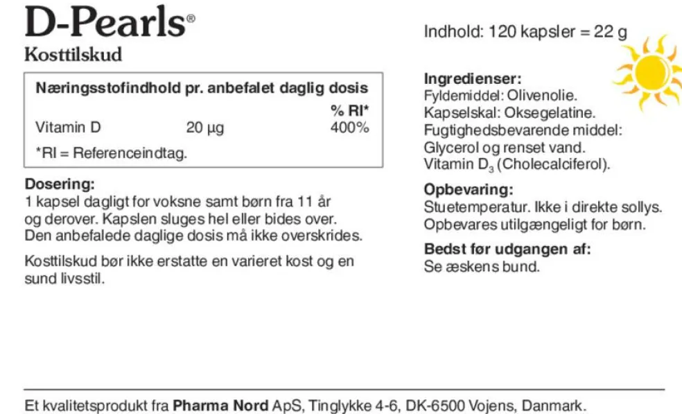 D-Pearls 20 mcg