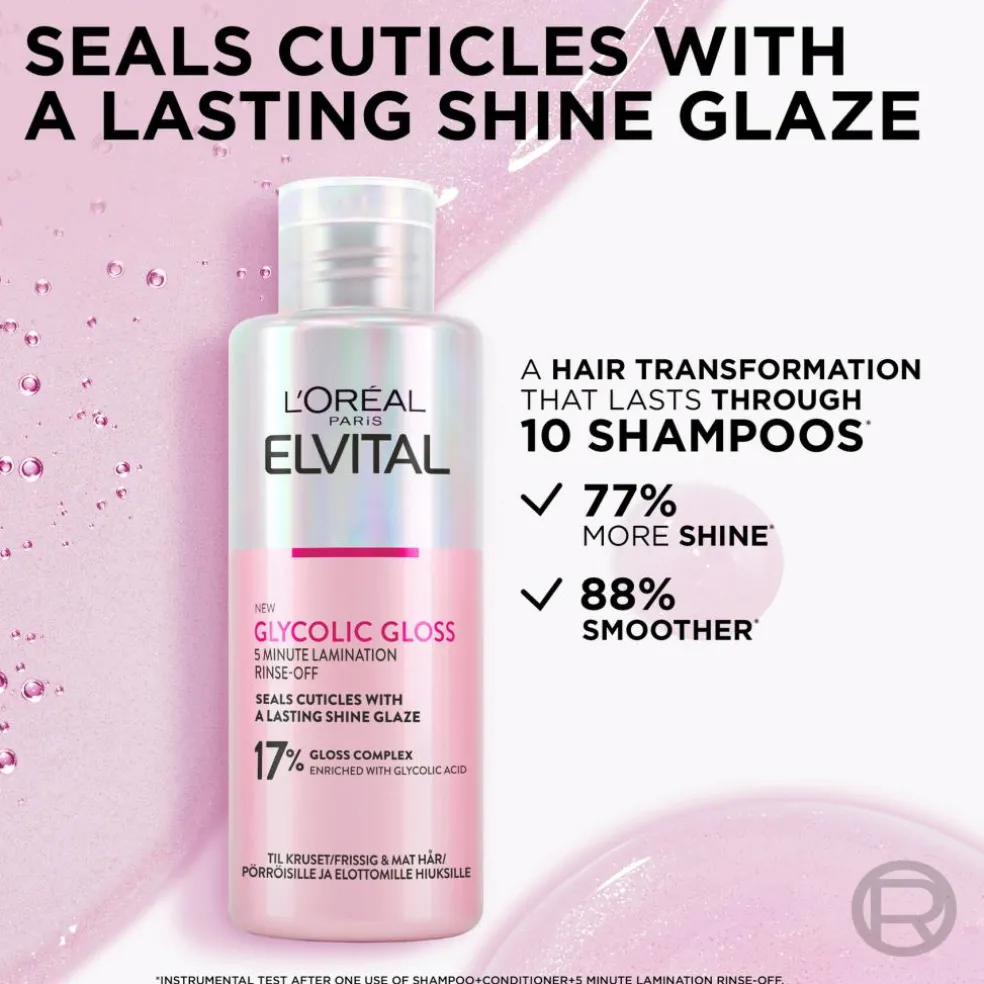 Elvital, Glycolic Gloss, 5-minutters Glansbehandling