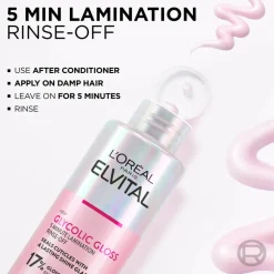Elvital, Glycolic Gloss, 5-minutters Glansbehandling