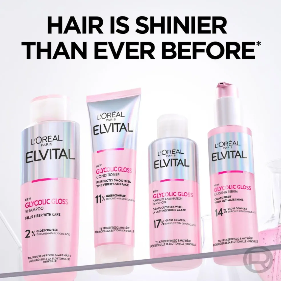 Elvital, Glycolic Gloss, 5-minutters Glansbehandling