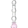 Heart Beaded Glas Dildo