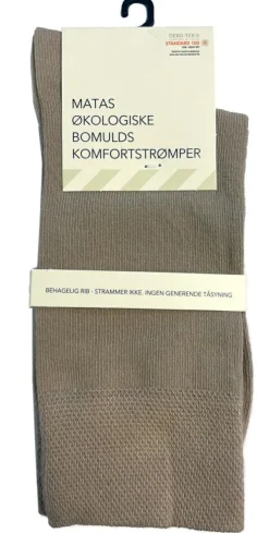 Økologiske Bomulds Komfortstrømpe