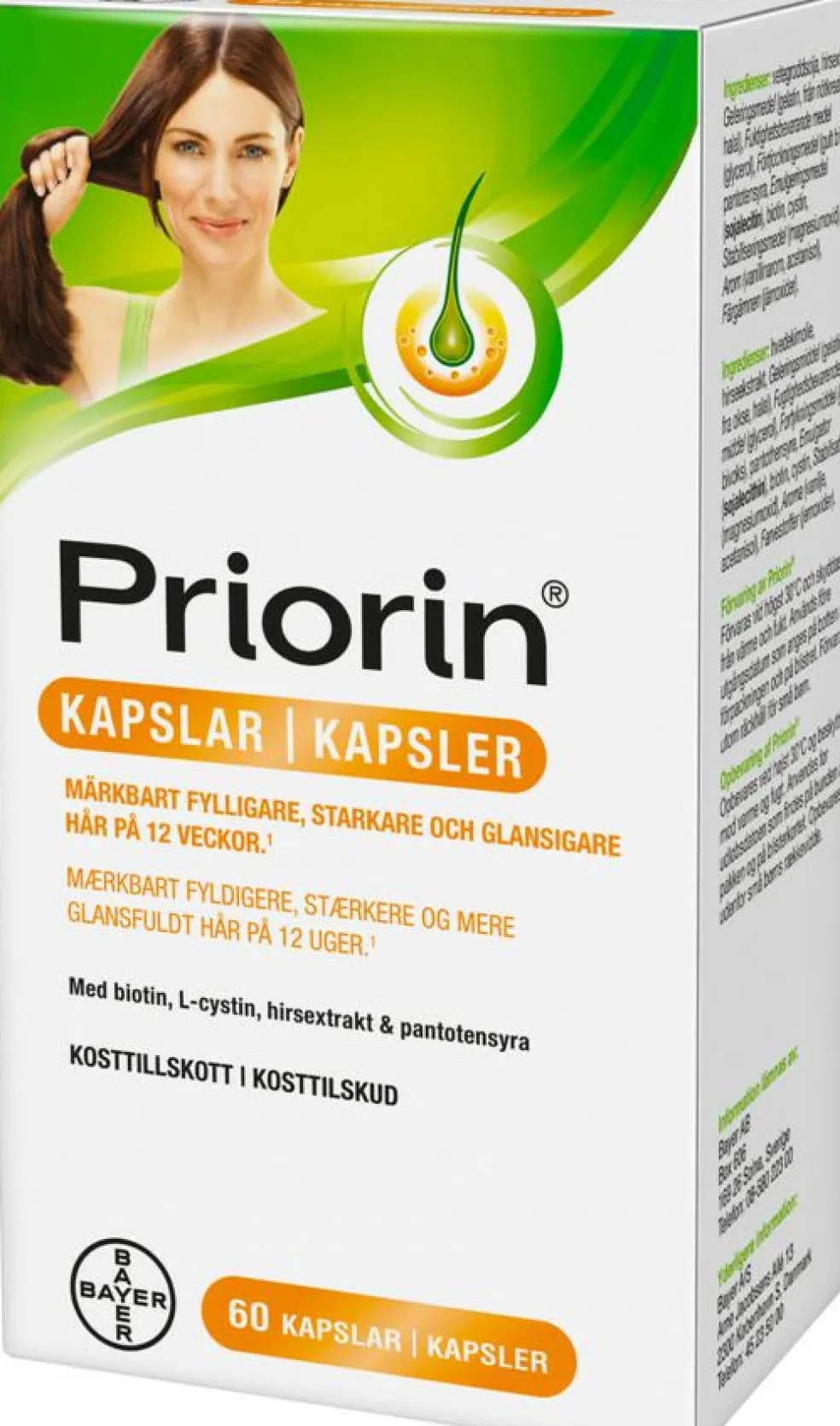 Kosttilskud for håret