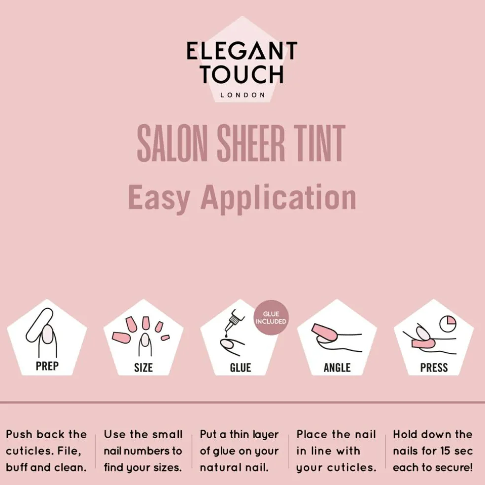 Kunstige Negle Sheer Tint
