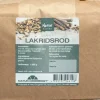 Lakridsrod skåret
