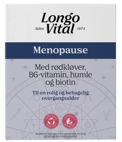 Menopause med rødkløver, B6-vitamin , humle og biotin