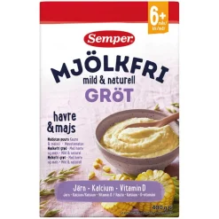 Mælkefri Grød Havre og Majs