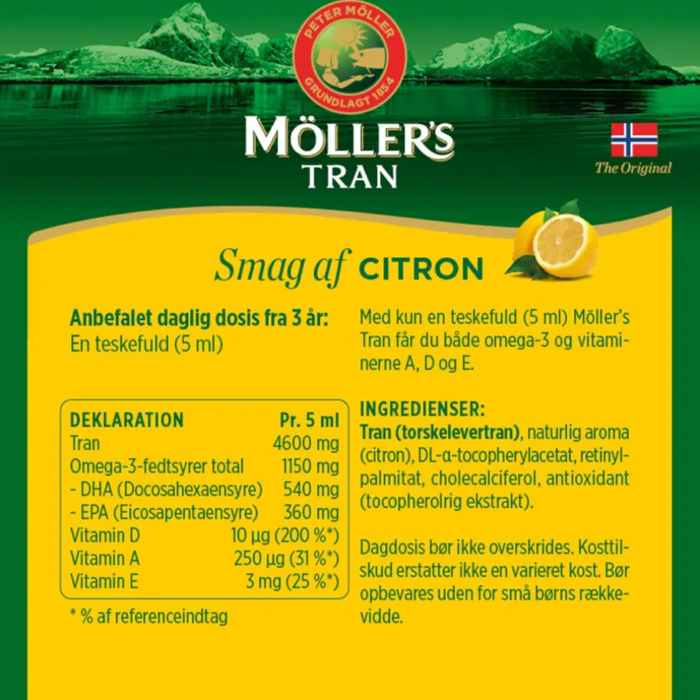 Möller´s Tran med citrussmag