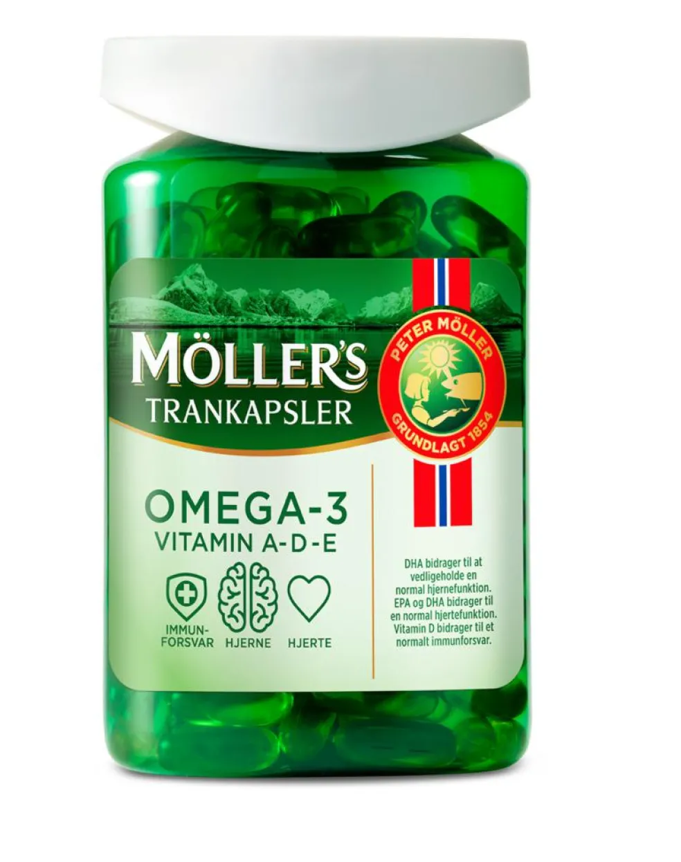 Möller's Trankapsler med Vitamin A, D og E