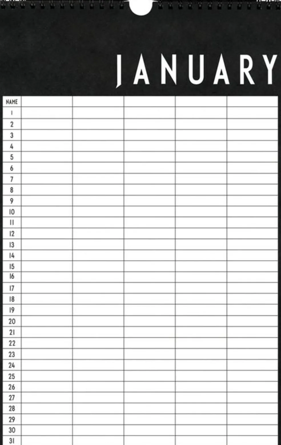 Monthly Planner Papir