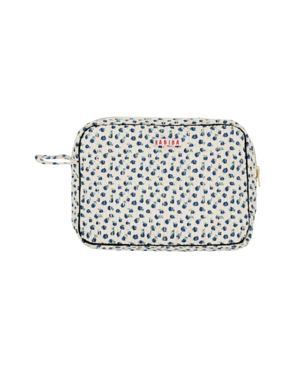 New Dawn Seersucker Makeup Clutch