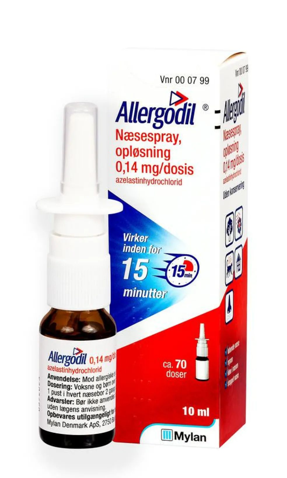 Næsespray 4 mg/dosis