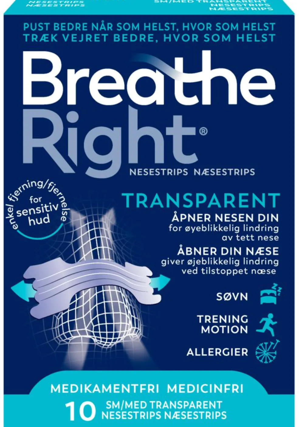 Næsestrips Transparent