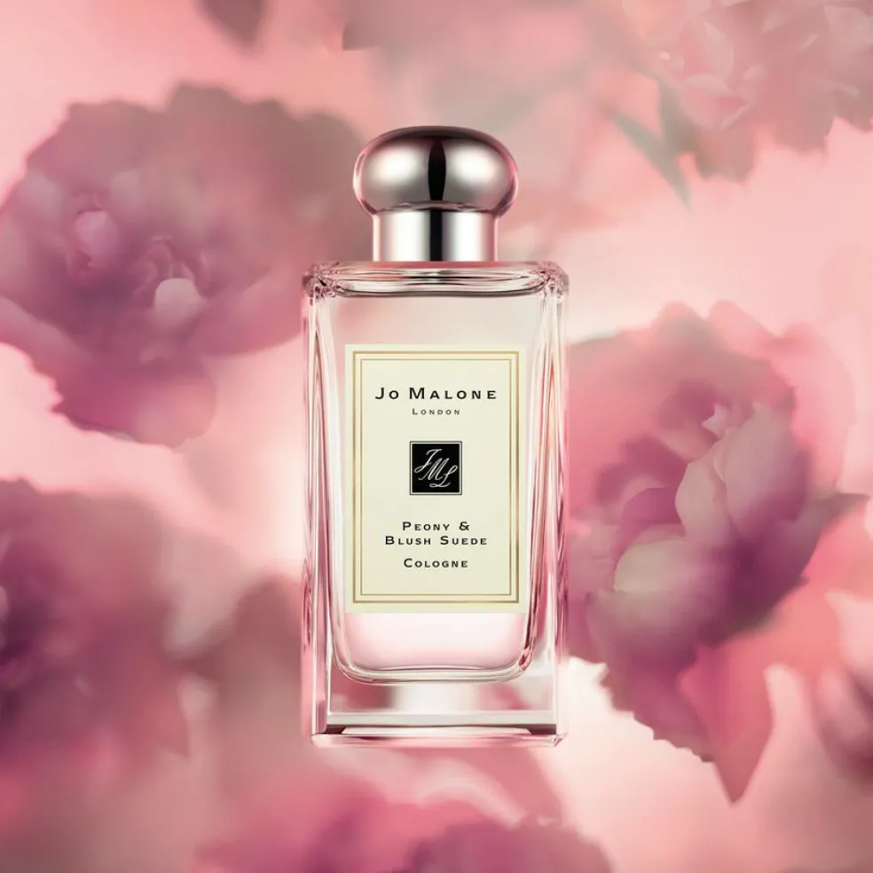 Peony & Blush Suede Scented Classic Candle