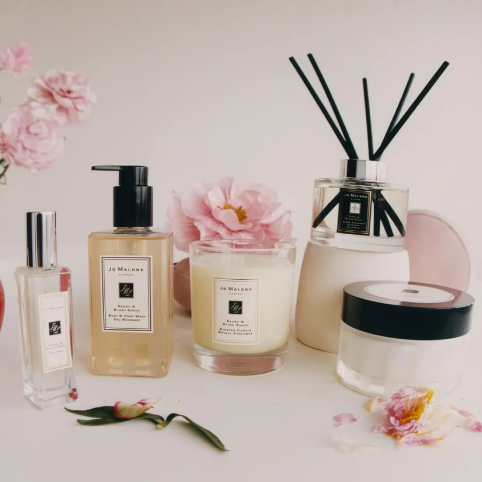 Peony & Blush Suede Scented Classic Candle