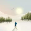 Plakat 'Cross-Country Skiing'
