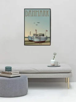 Plakat 'Danmark Fiskebådene'