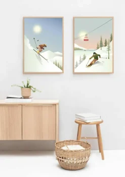 Plakat 'Off-Piste Skiing'