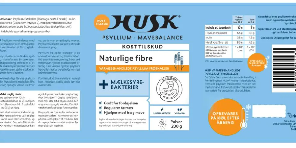 Psyllium Mavebalance + Mælkesyrebakterier