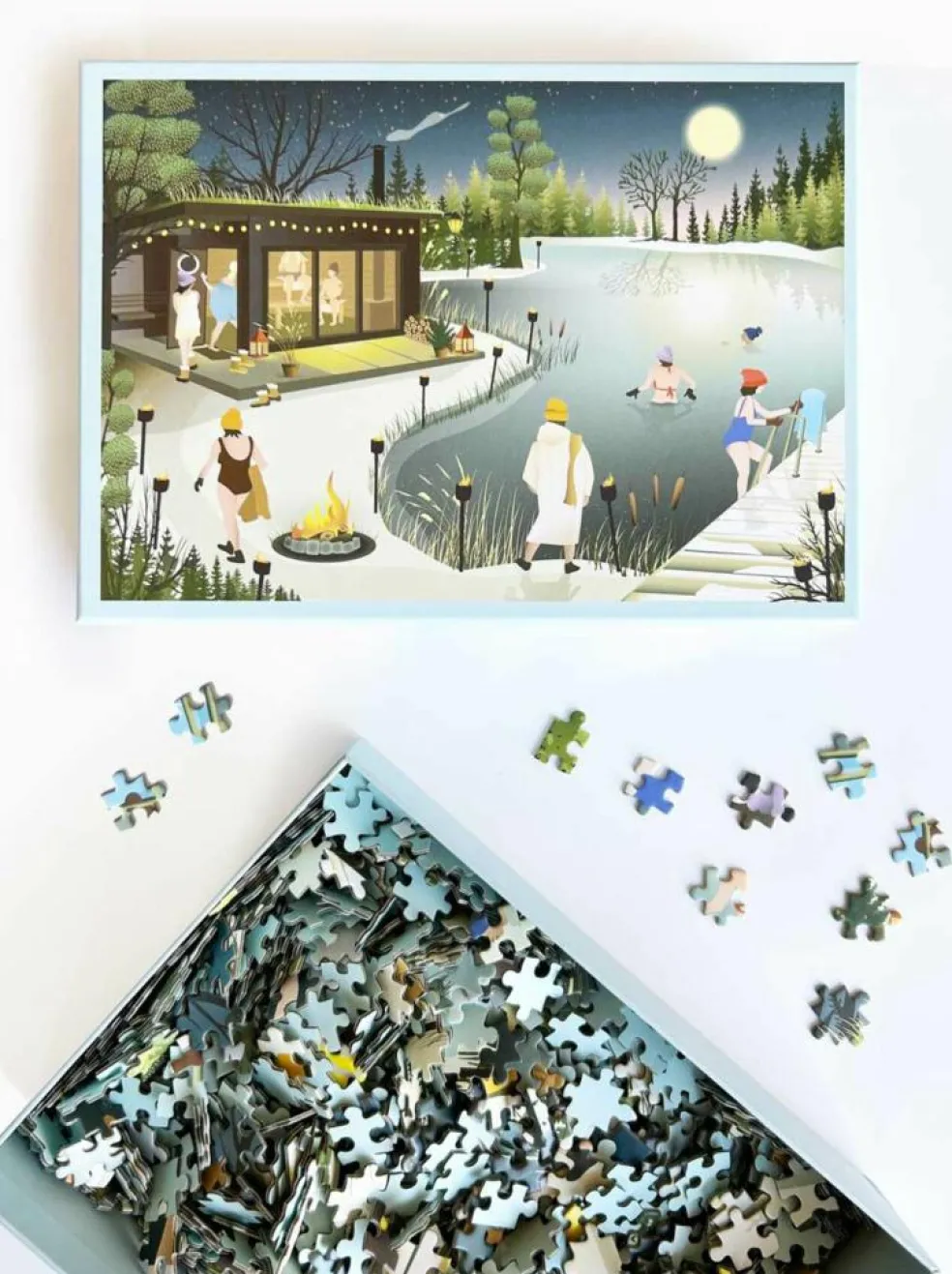 Puslespil 'Sauna By The Lake'