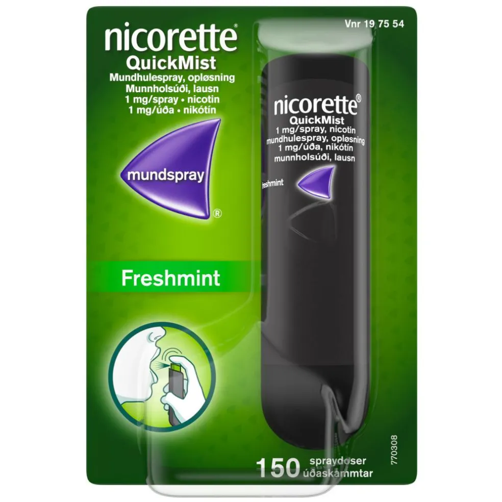 QuickMist 1 mg/spray, mundhulespray, opløsning