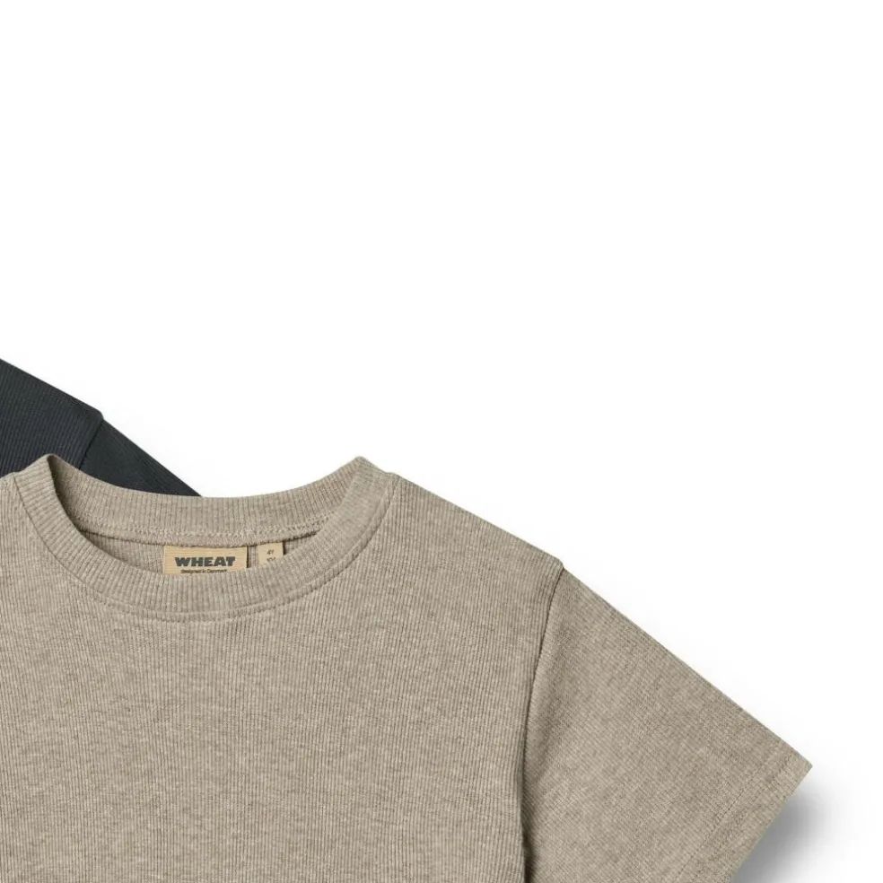 Rib T-Shirt Short Sleeve Fabian 2-pak