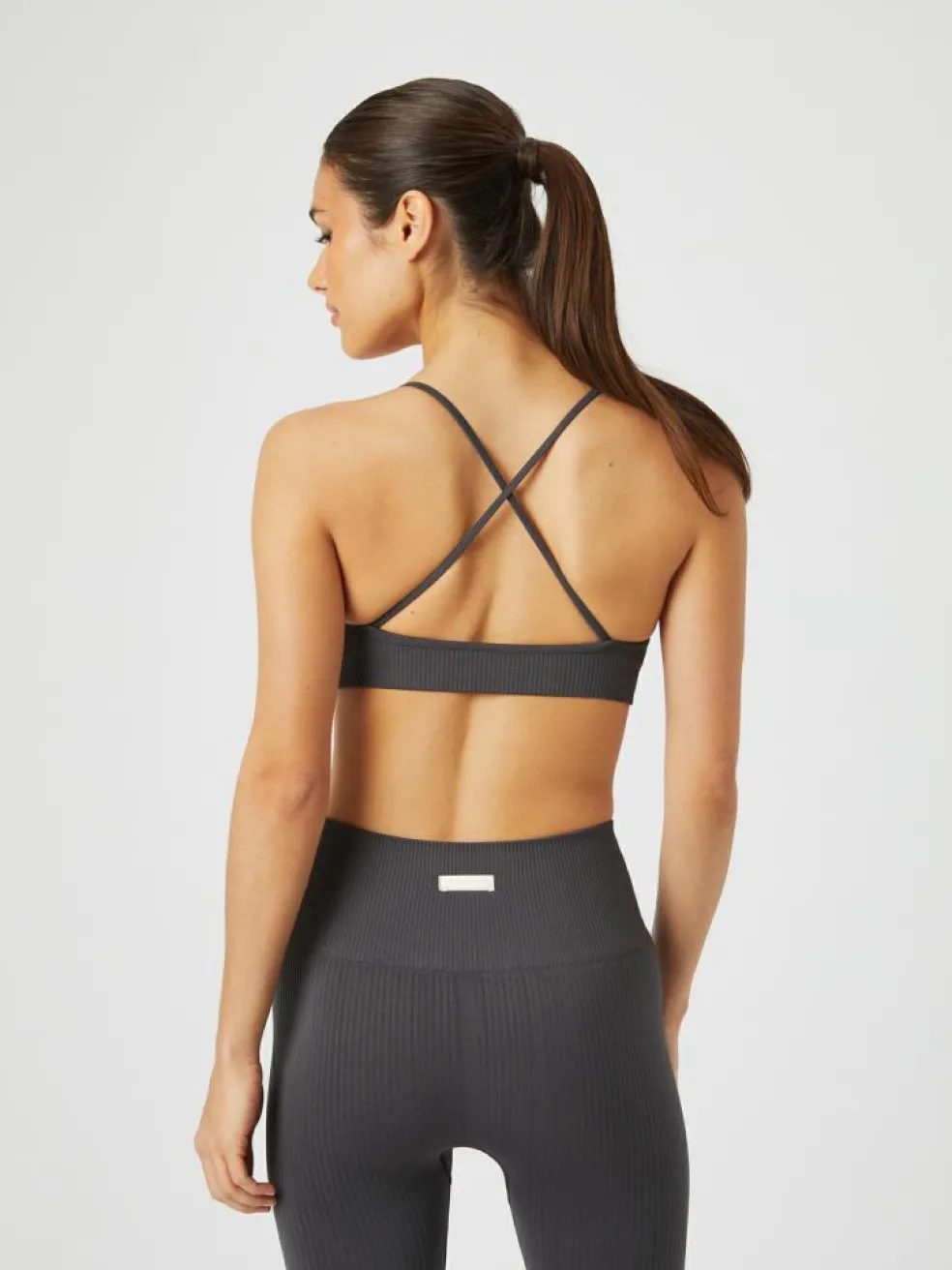 Ribbed Strap Bra