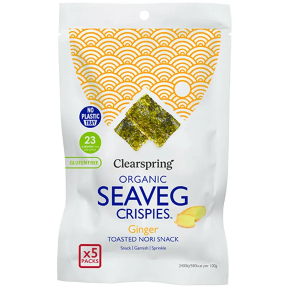Seaveg Crispies Ingefær Multipack Tang Chips Ø