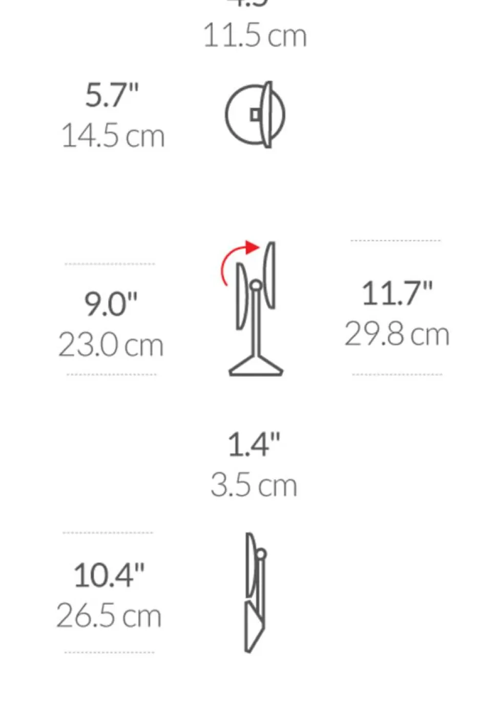 Sensor Spejl Mini