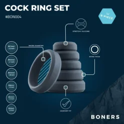 Silikone Penisring Sæt
