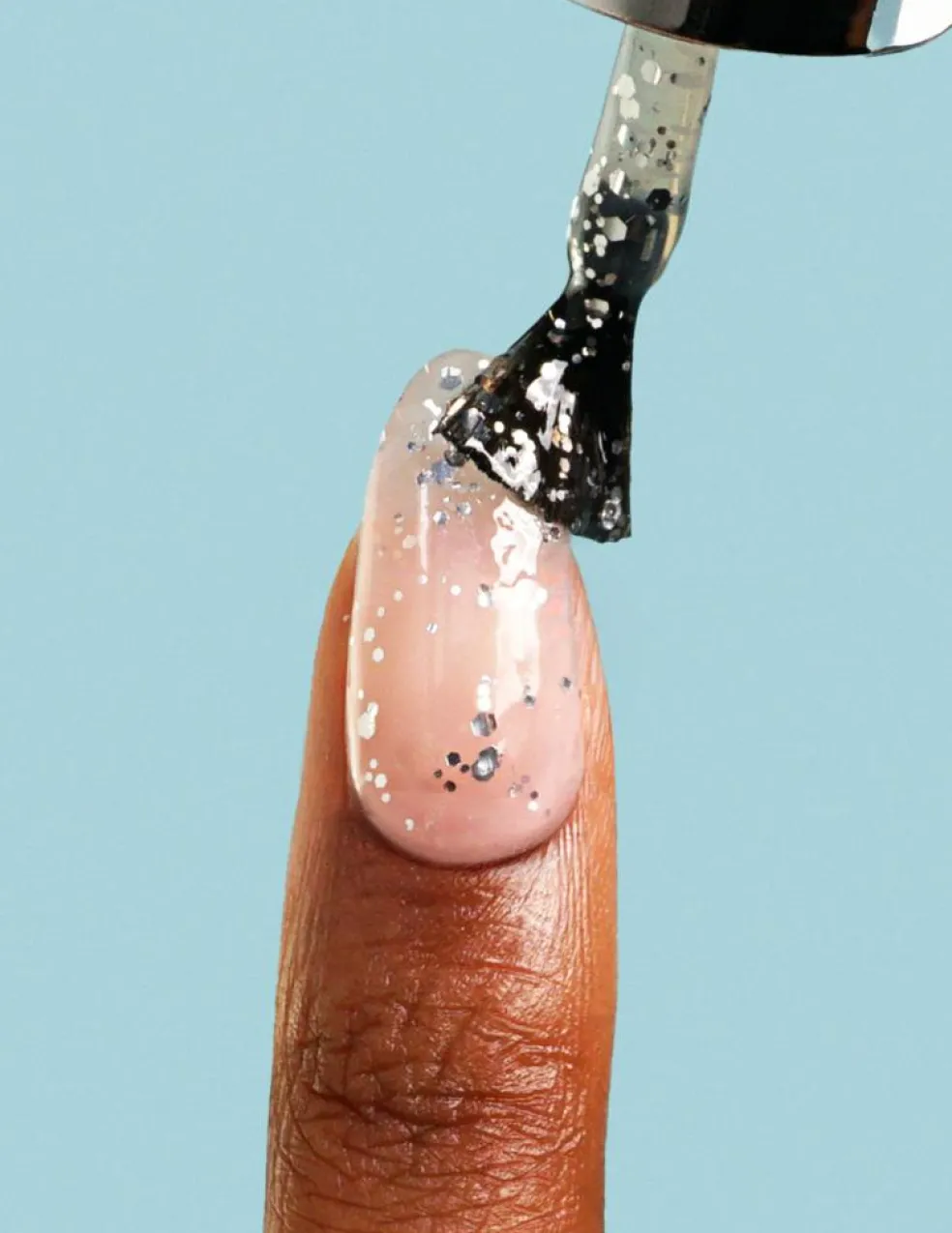 Silver Glitter Gel Top Coat