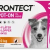Spot-on, opløsning til hund 5-10 kg