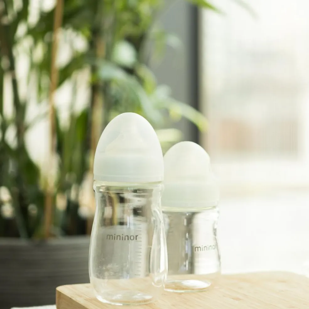 Sutteflaske glas