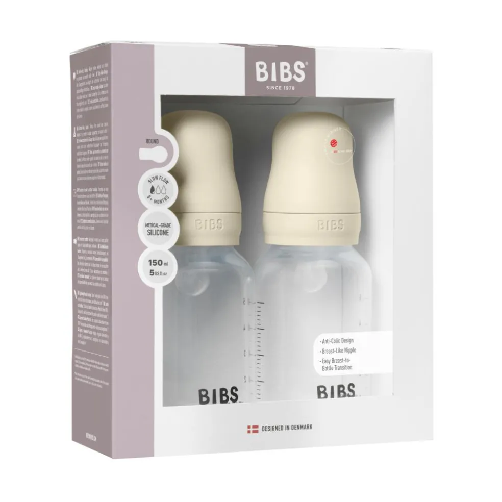 Sutteflaske Slow Flow Silikone 2-pak