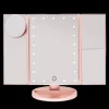 Three Panel LED Lighted Makeup Mirror