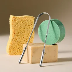 Tongue scraper, stainless steel