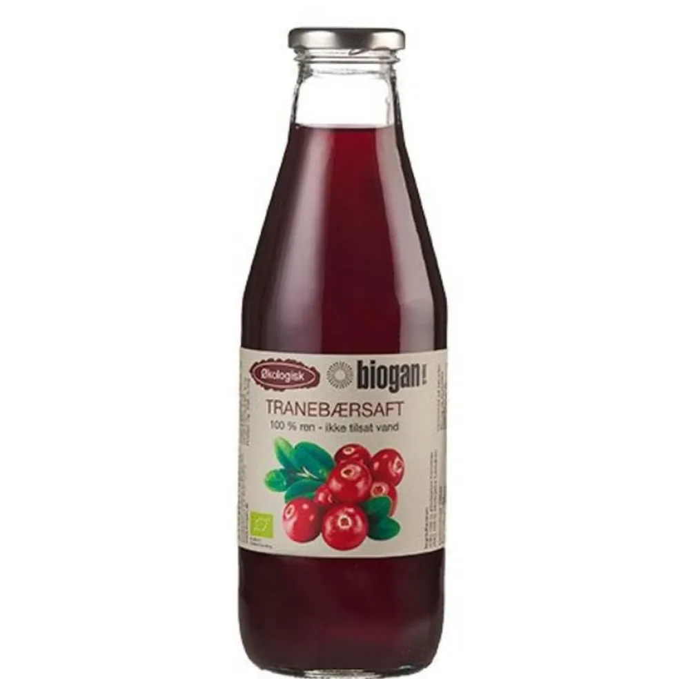 Tranebærsaft 100% Ren saft Ø