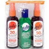 Travel Essentials, Dry Oil Sprays, Bronzing Tanning Oil and Soothing Aloe V
